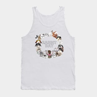 Circle Rabbit Day _ Bunniesmee Tank Top